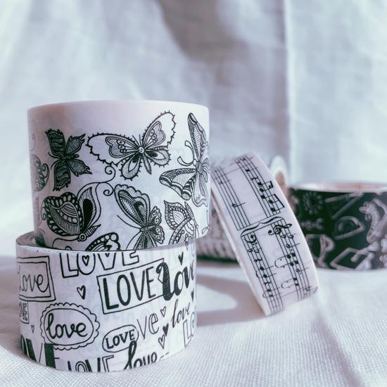 Black & White Film Washi Tape Set