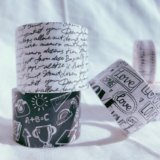 Black & White Film Washi Tape Set