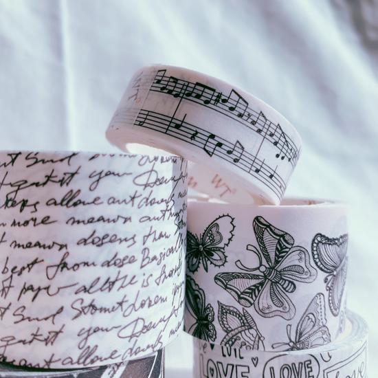 Black & White Film Washi Tape Set