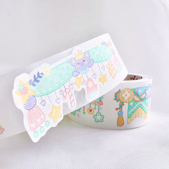 Bear Paradise Washi Tape Sticker Set