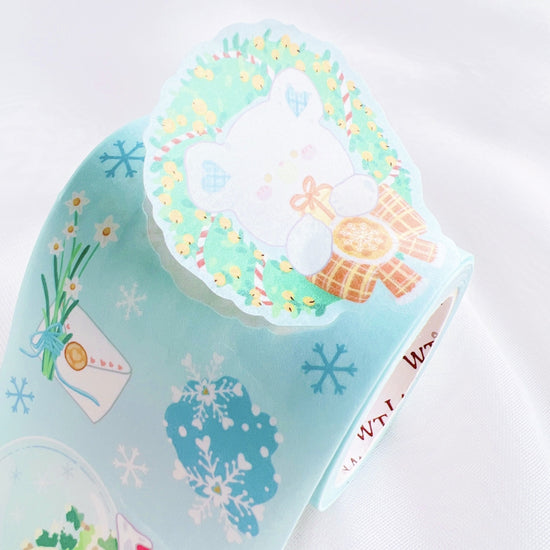 Bear Paradise Washi Tape Sticker Set