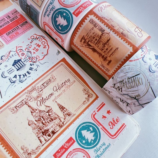 Stamp Album Washi Tape Set
