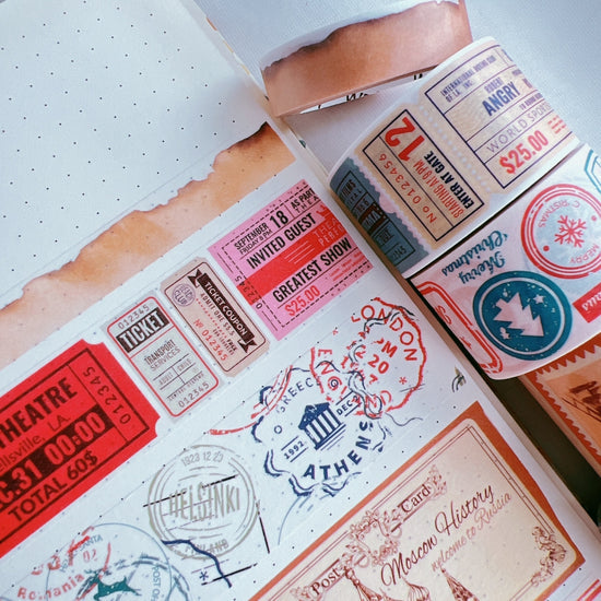 Stamp Album Washi Tape Set