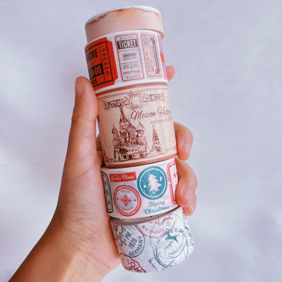 Stamp Album Washi Tape Set