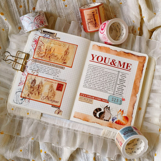 Stamp Album Washi Tape Set