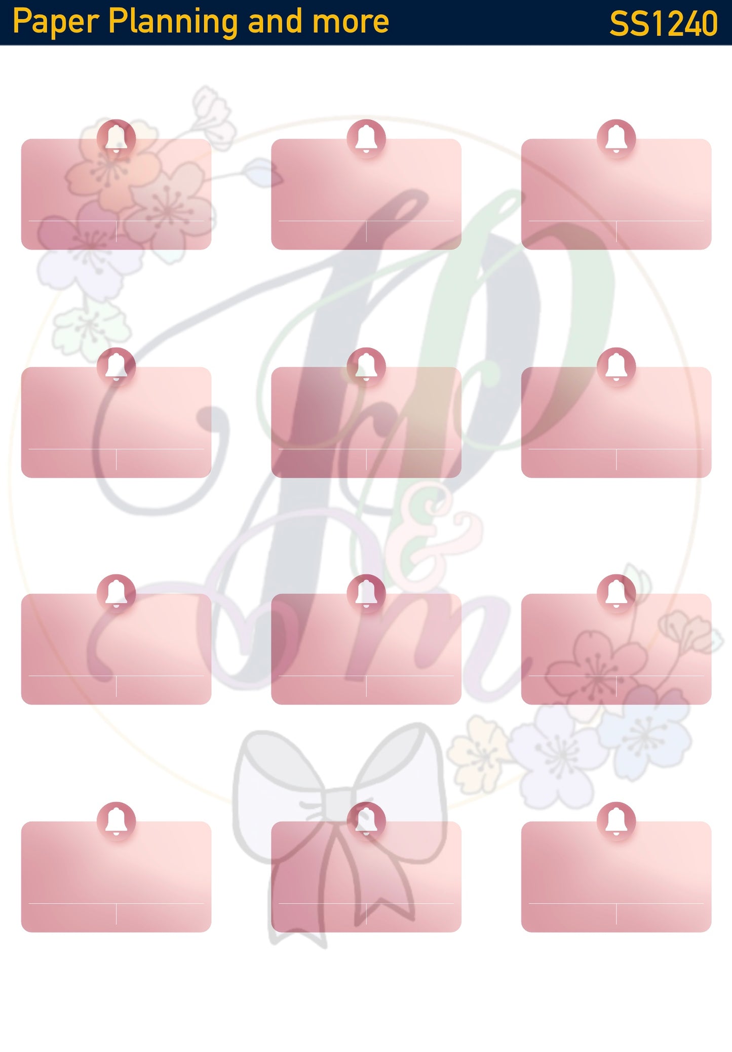 Reminder Sticker Sheet