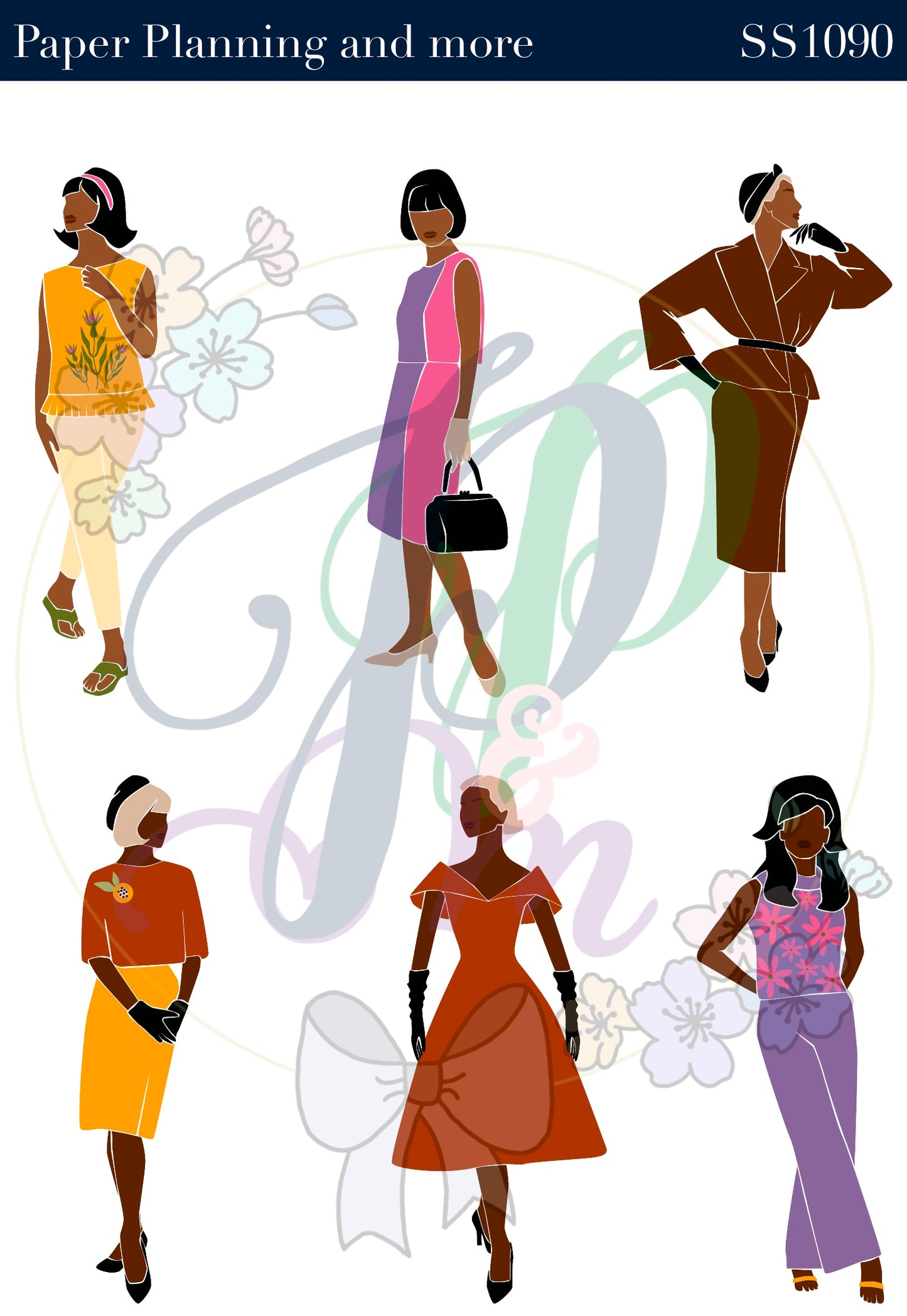 Retro Women 2 Sticker Sheet