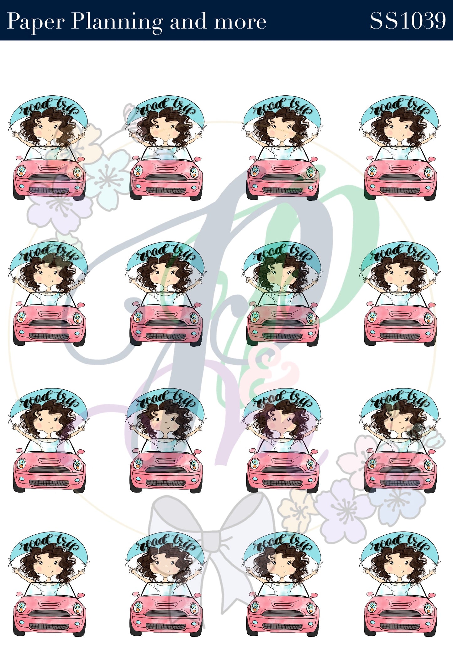 Road Trip Sticker Sheet
