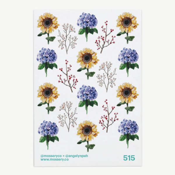 Mossery: Artist Series Stickers- Flowers 2