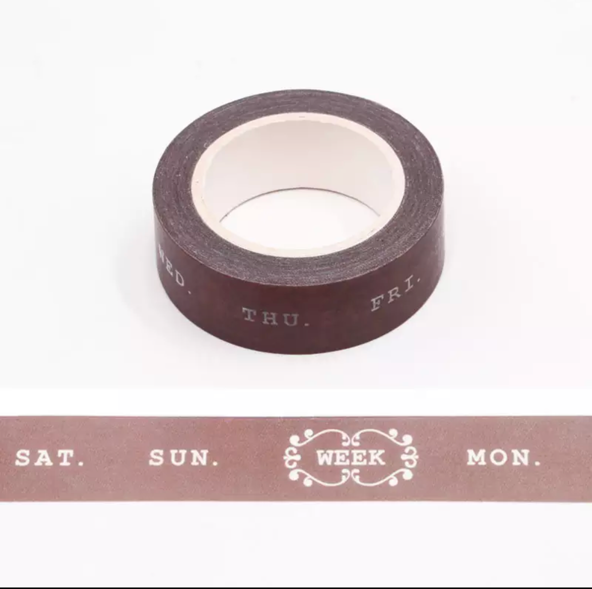Neutral Plaid Planner Washi Tape