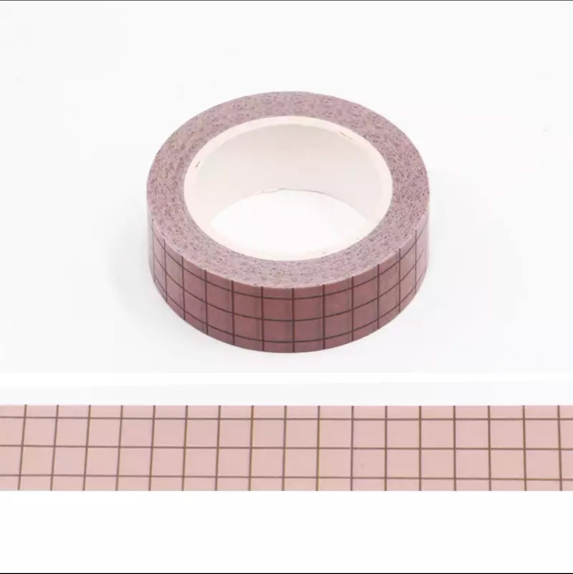 Neutral Plaid Planner Washi Tape