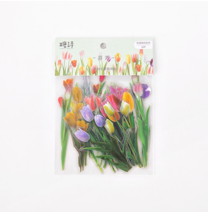 Pressed Flowers PET Stickers