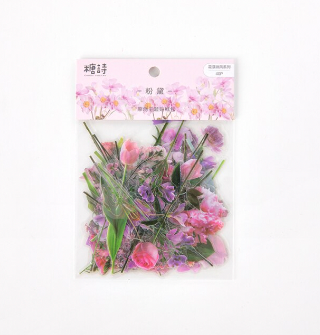Pressed Flowers PET Stickers