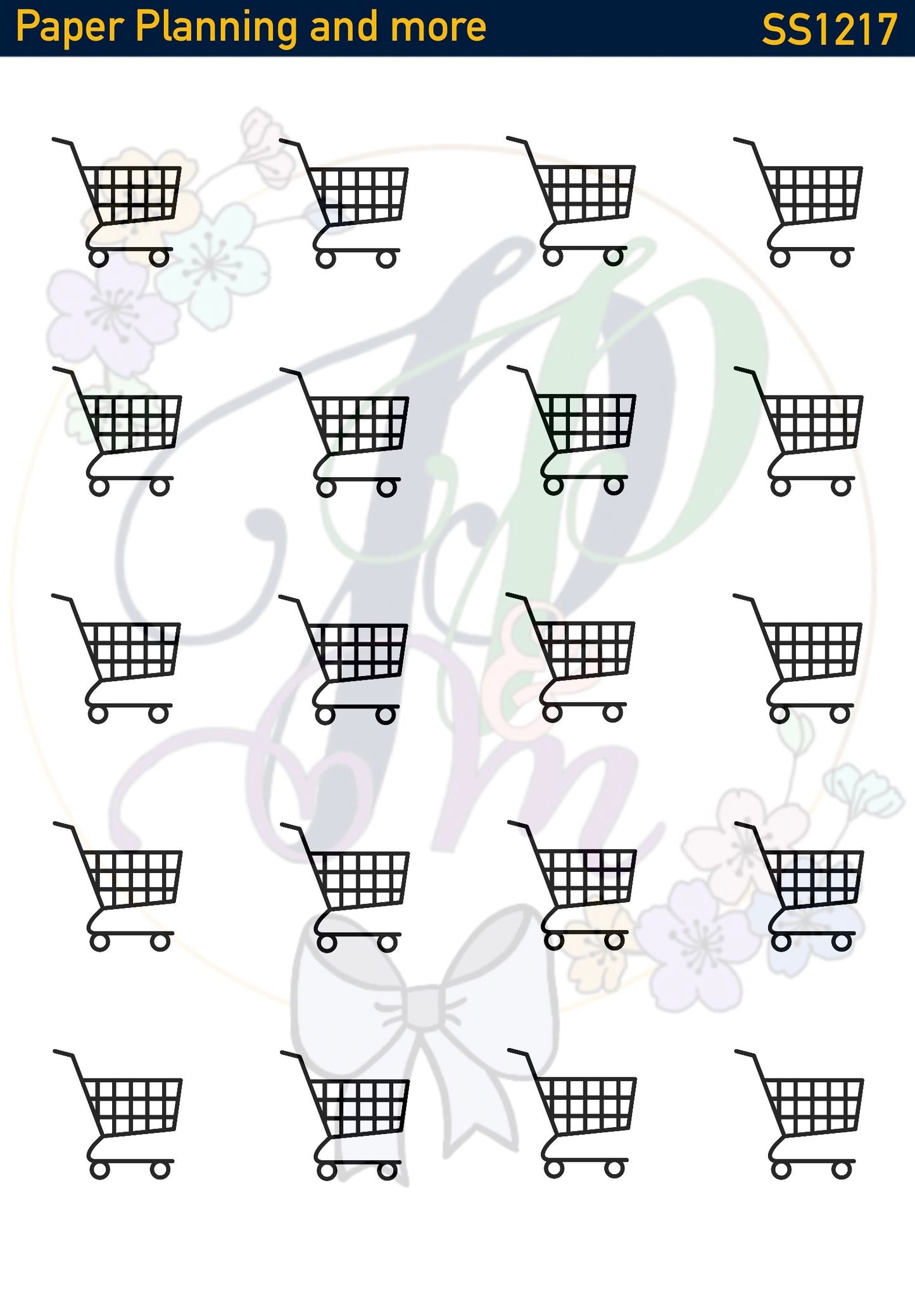 Shopping Sticker Sheet