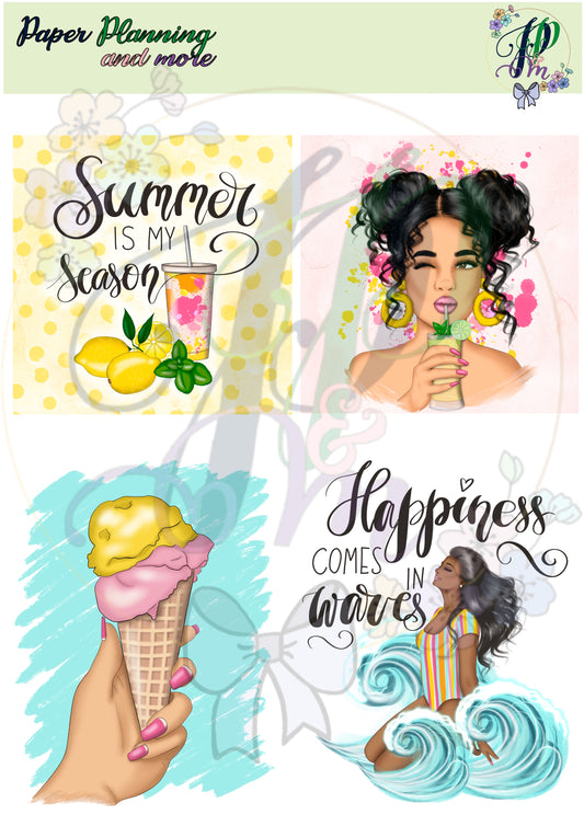 Summer Season Sticker Sheet