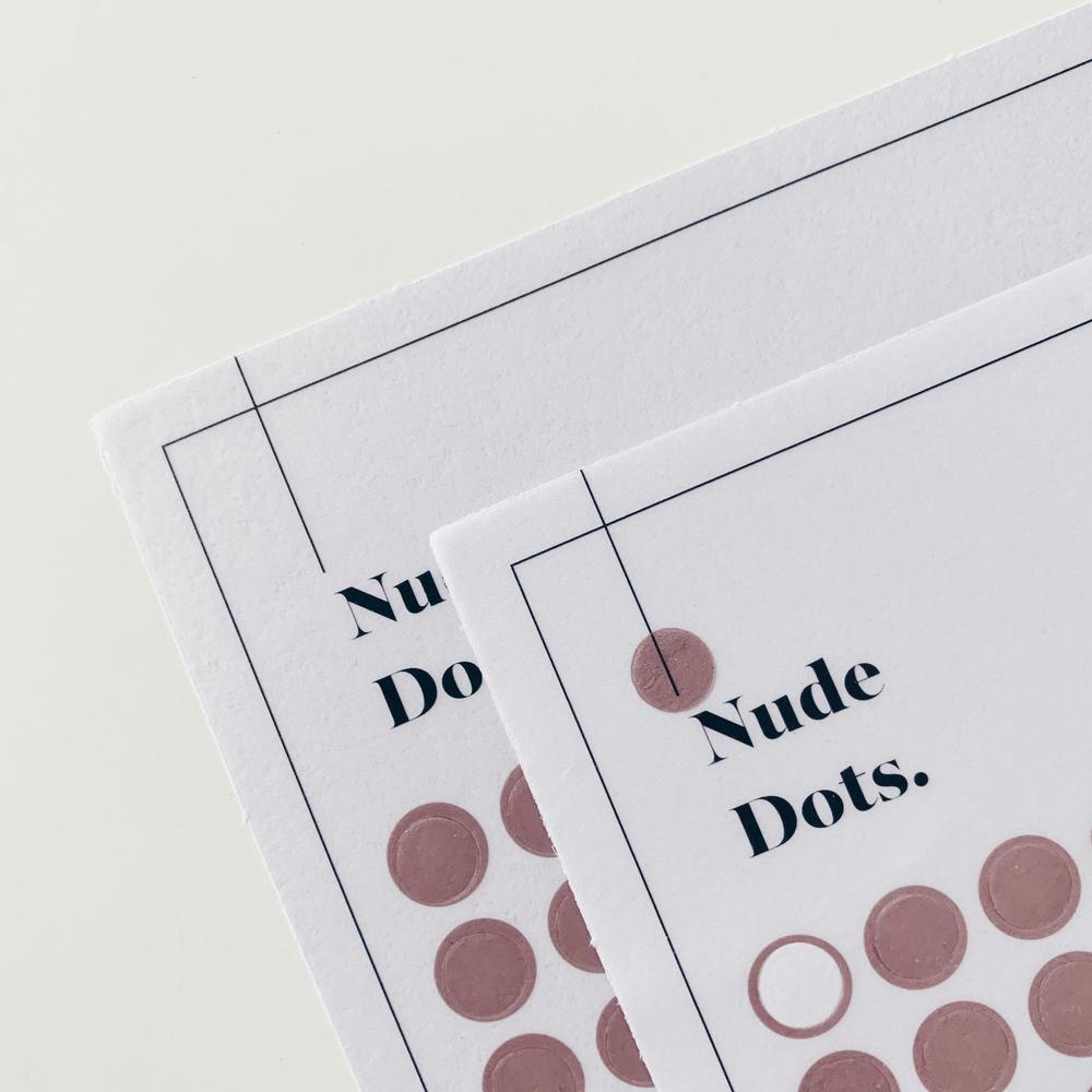 TRANSPARENT SHAPE STICKERS | DOTS | NUDE