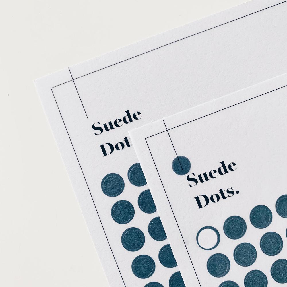 TRANSPARENT SHAPE STICKERS | DOTS | SUEDE