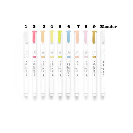 Acrylograph Pens Spring Vernal Collection 0.7mm Tip