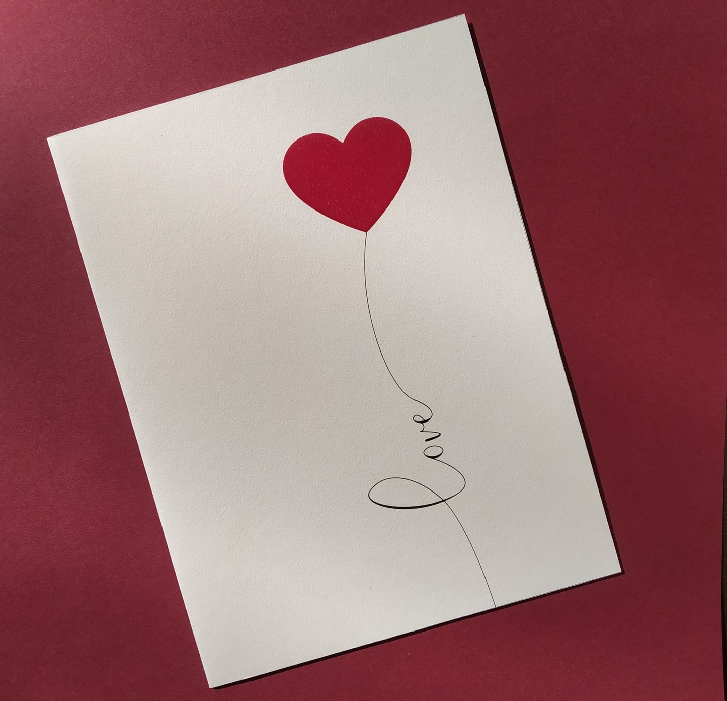 Love Heart Design Greeting Card