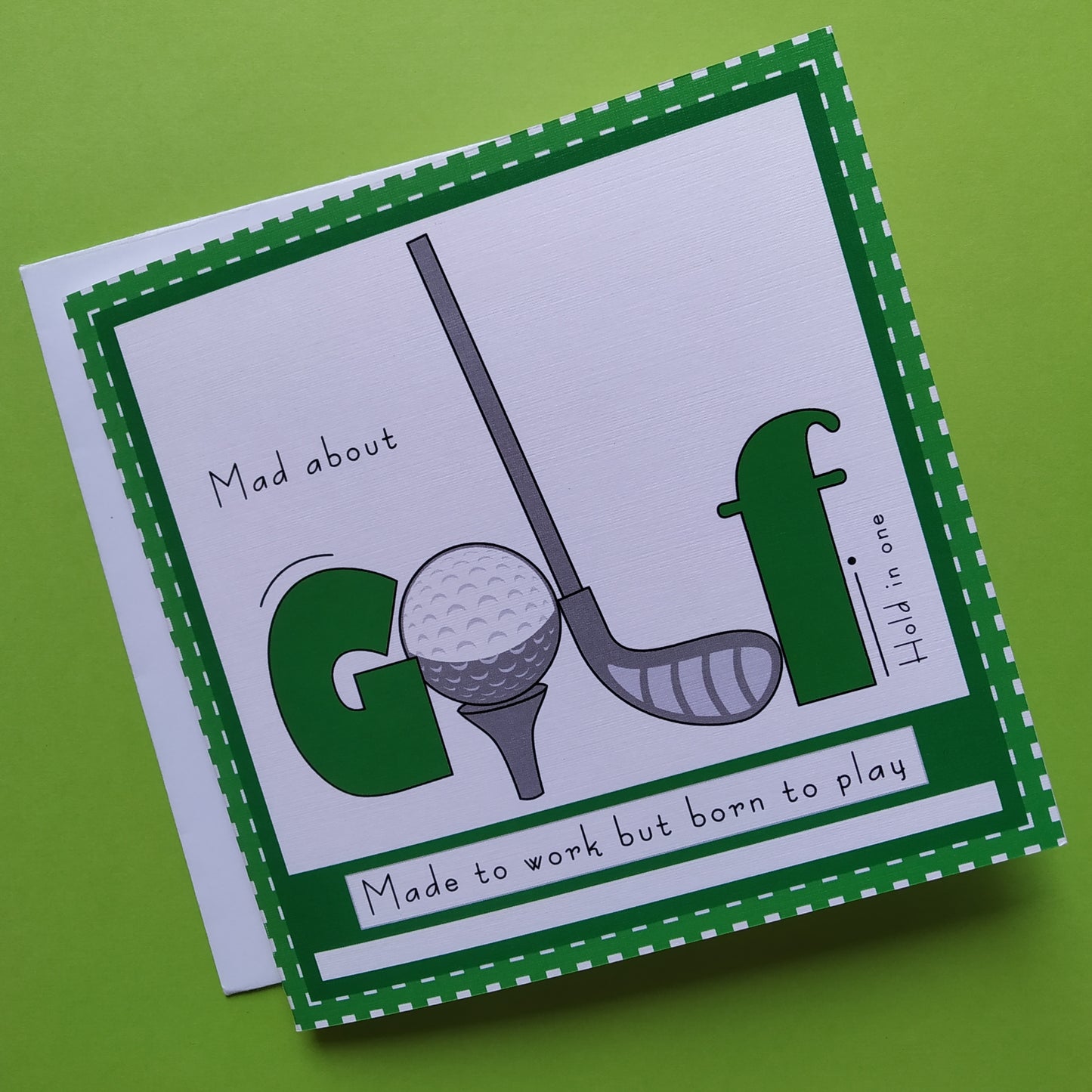 Golf Greeting Card