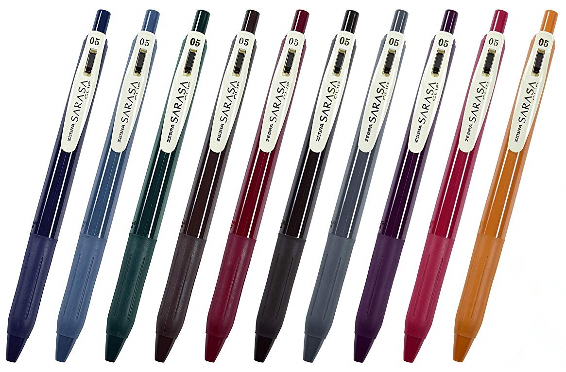 Zebra Sarasa Clip Gel Pen - Vintage Color - 0.5 mm