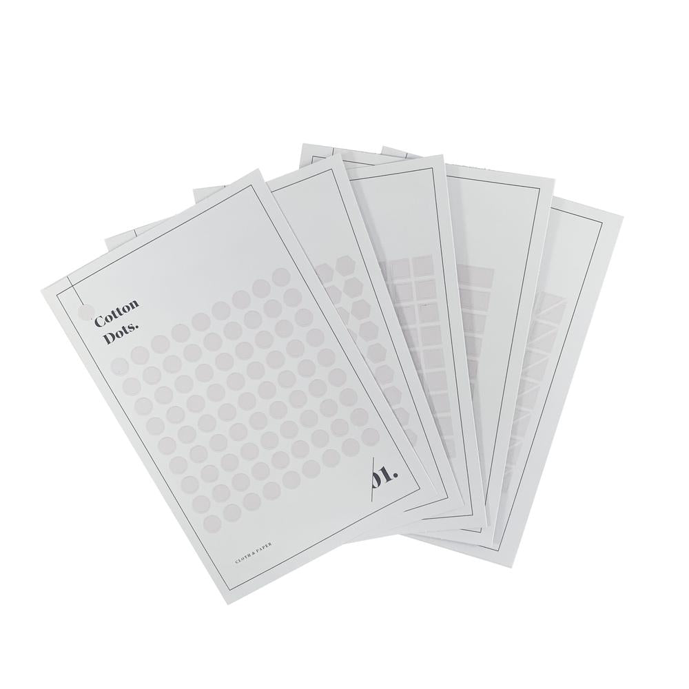 MINIMAL SHAPE STICKER SET | COTTON