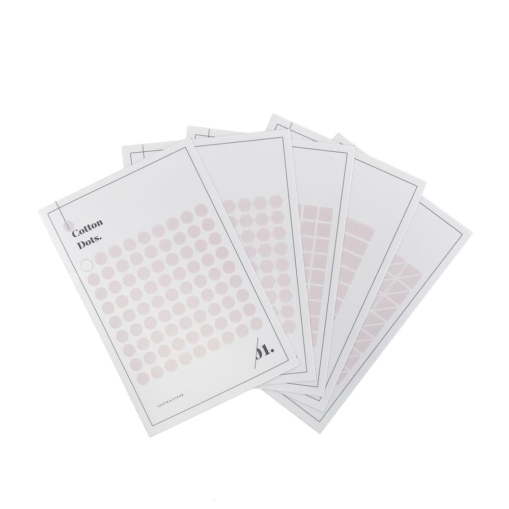 MINIMAL SHAPE STICKER SET | COTTON