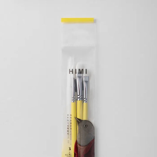 HIMI - Little Bird - Brush Set - 3 Ps - Yellow