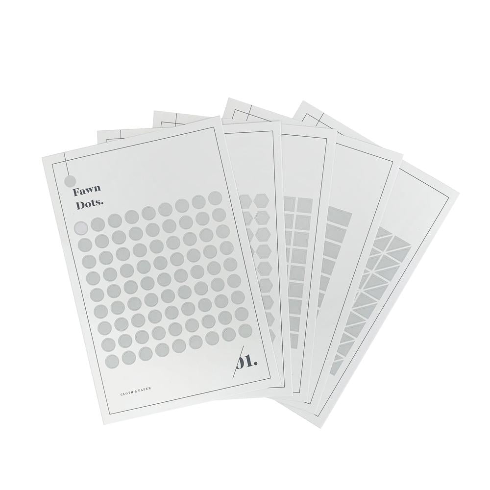 MINIMAL SHAPE STICKER SET | FAWN