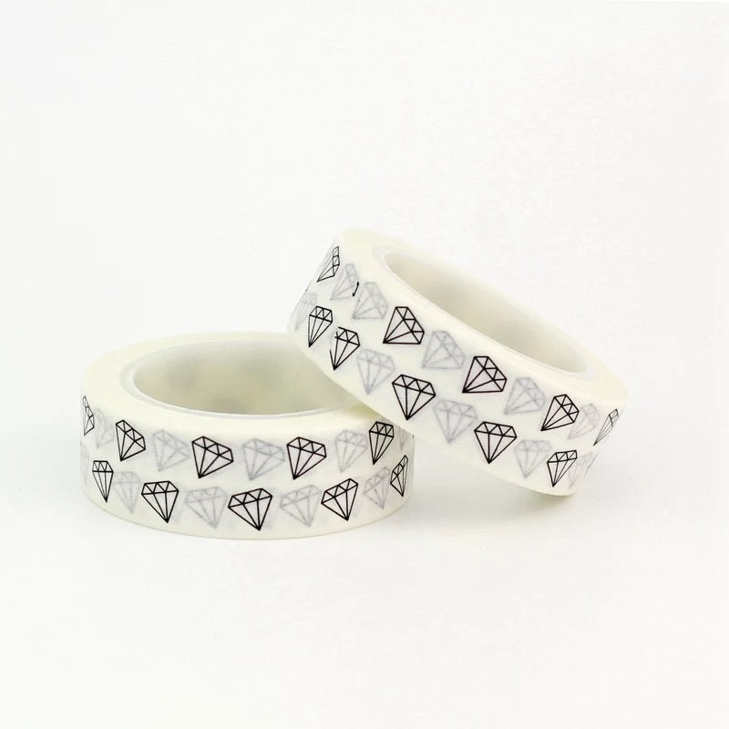 Black and White Diamonds Washi Tape