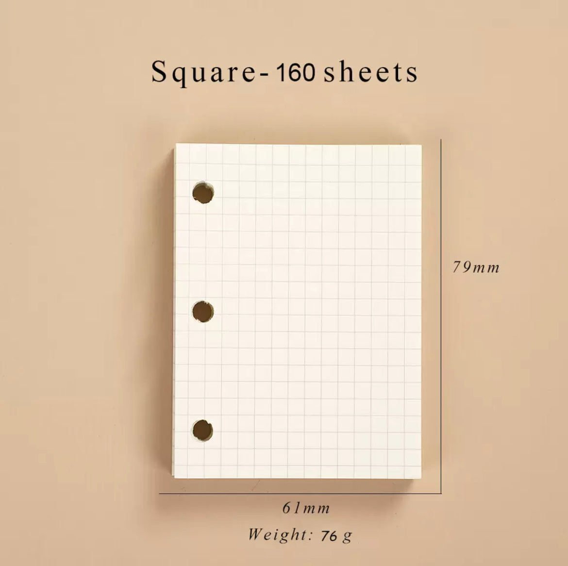 Cute Mini Transparent Binder Refills