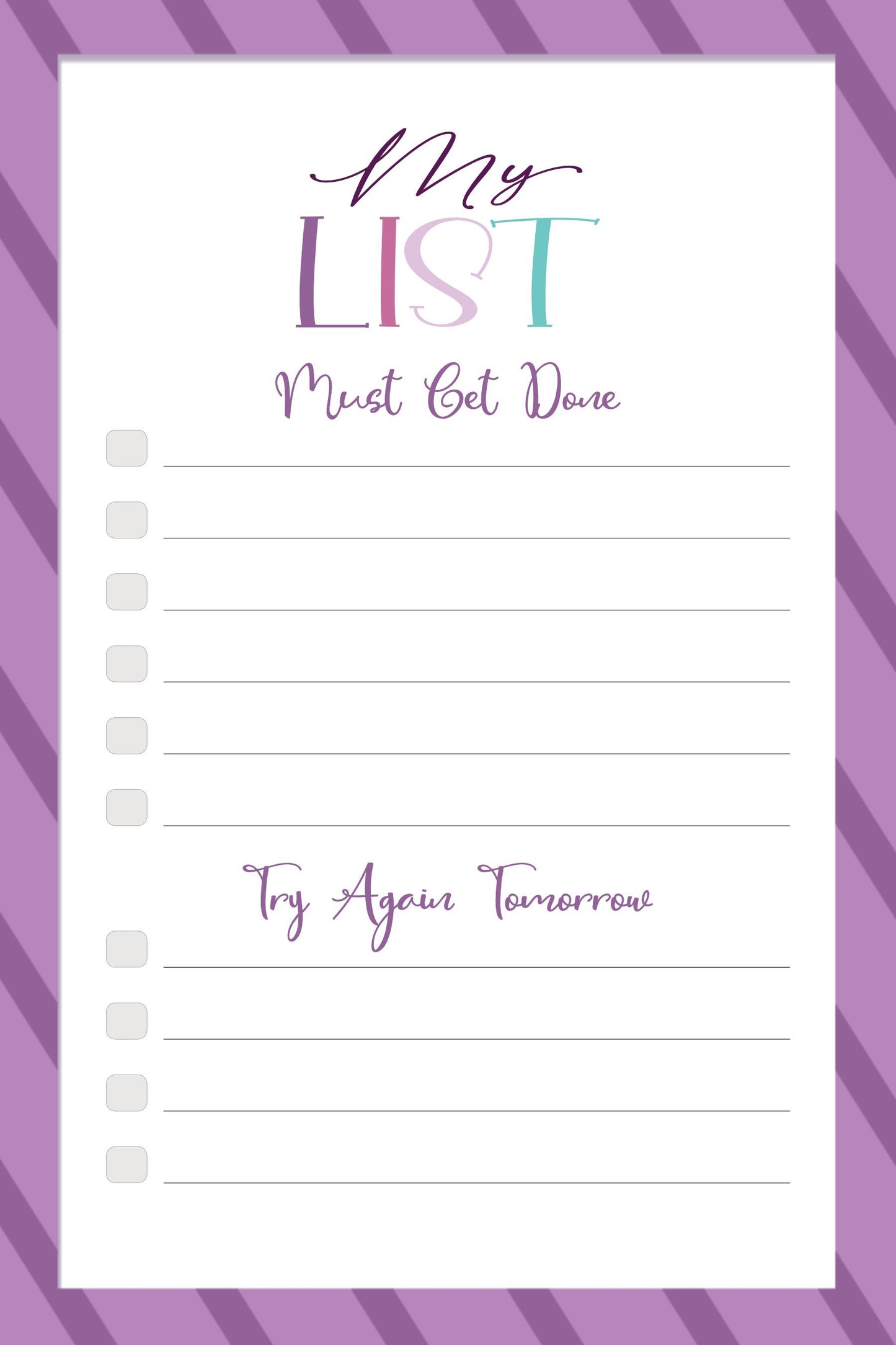 Must Be Done Notepad