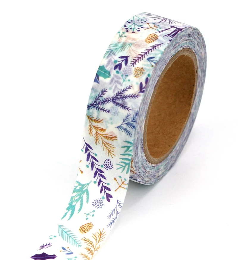 Blue Leaves Washi Tape