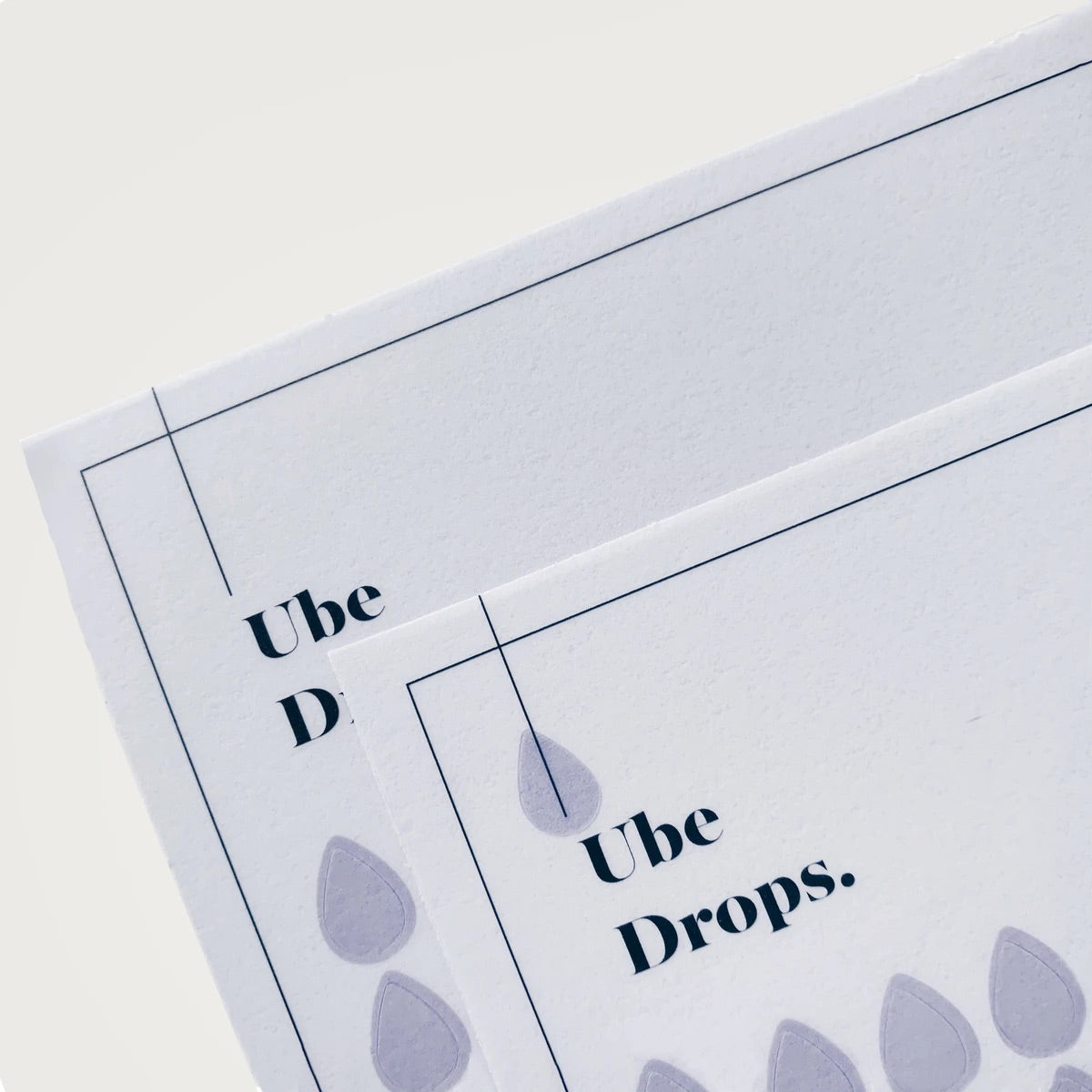 TRANSPARENT SHAPE STICKERS | DROPS | UBE
