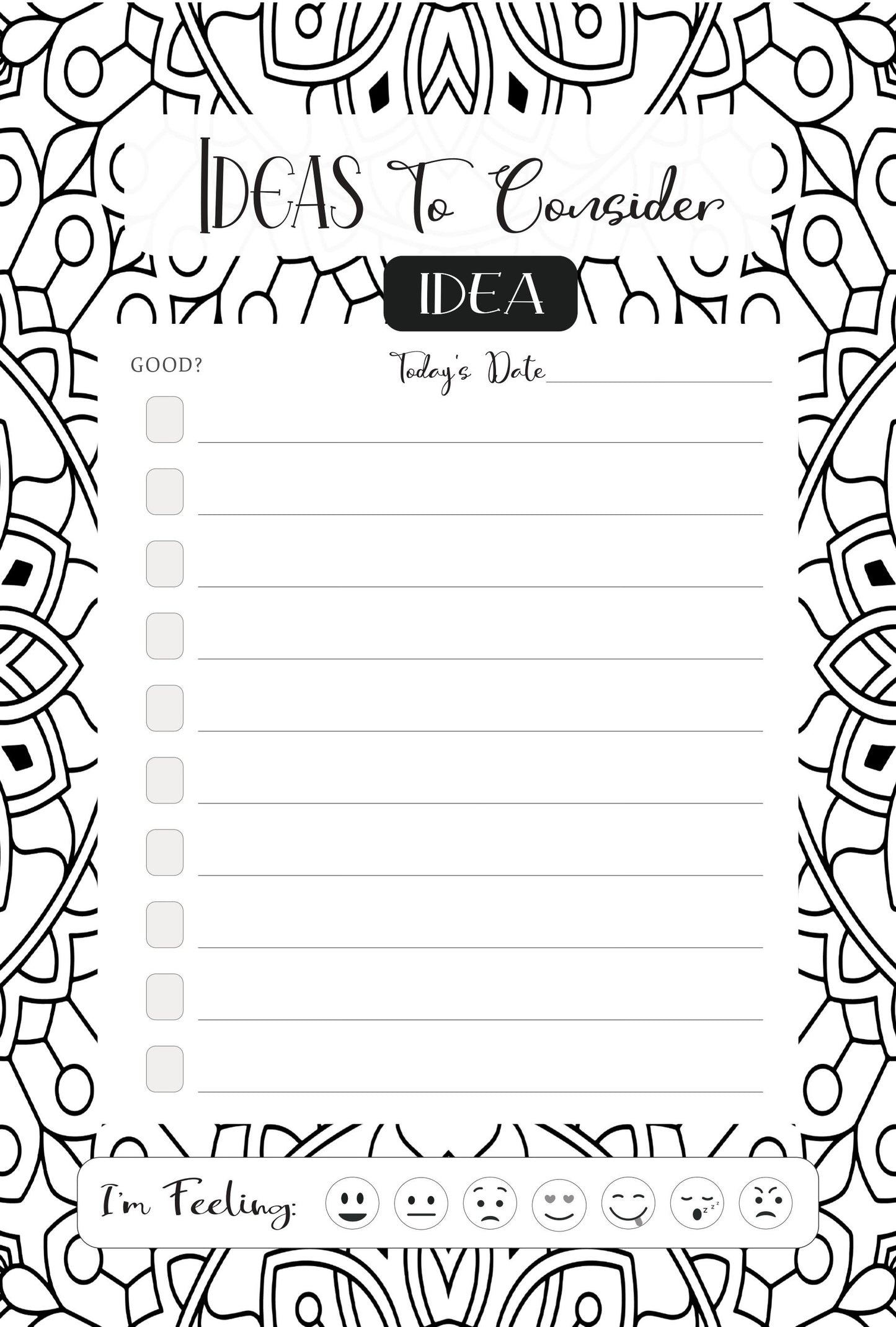 Ideas to Consider Notepad