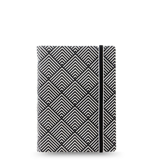 Filofax Notebook Impressions Pocket Black/White Deco