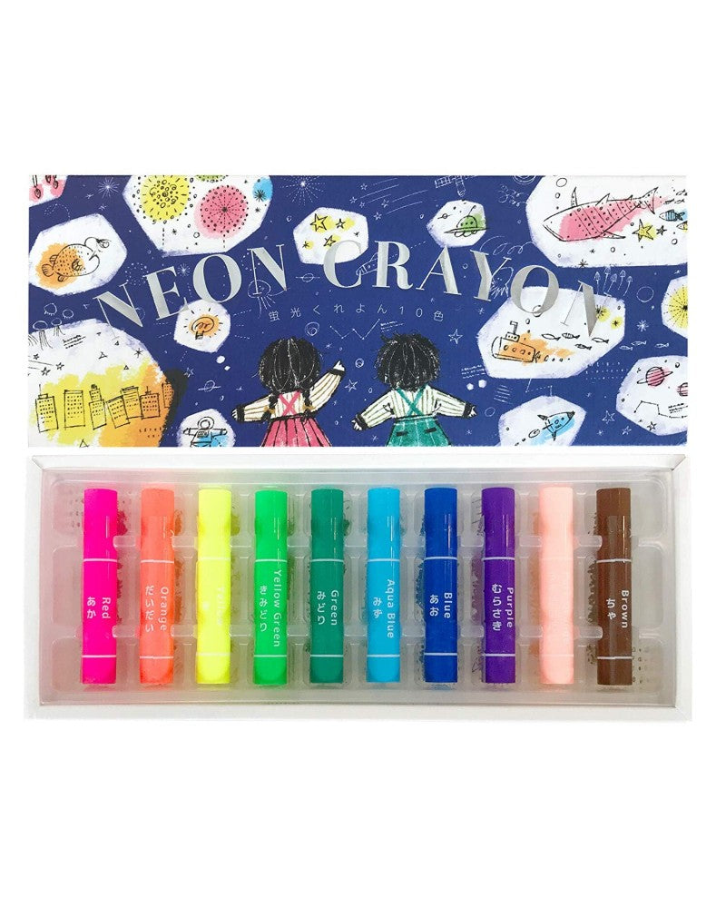 Kokuyo Fluorescent Crayons