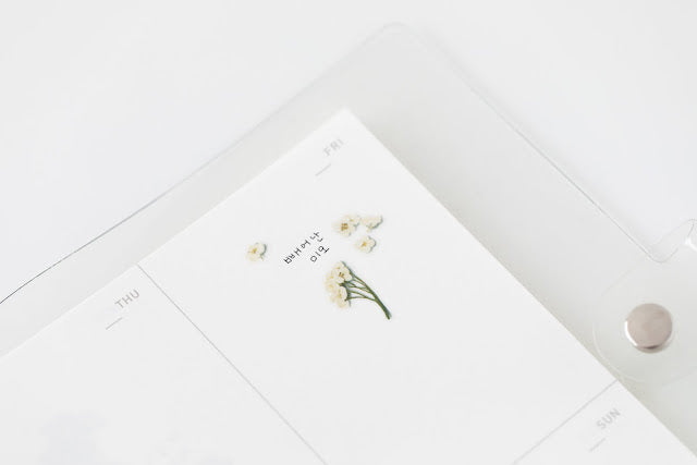 Appree Pressed flower sticker - Sweet Alyssum