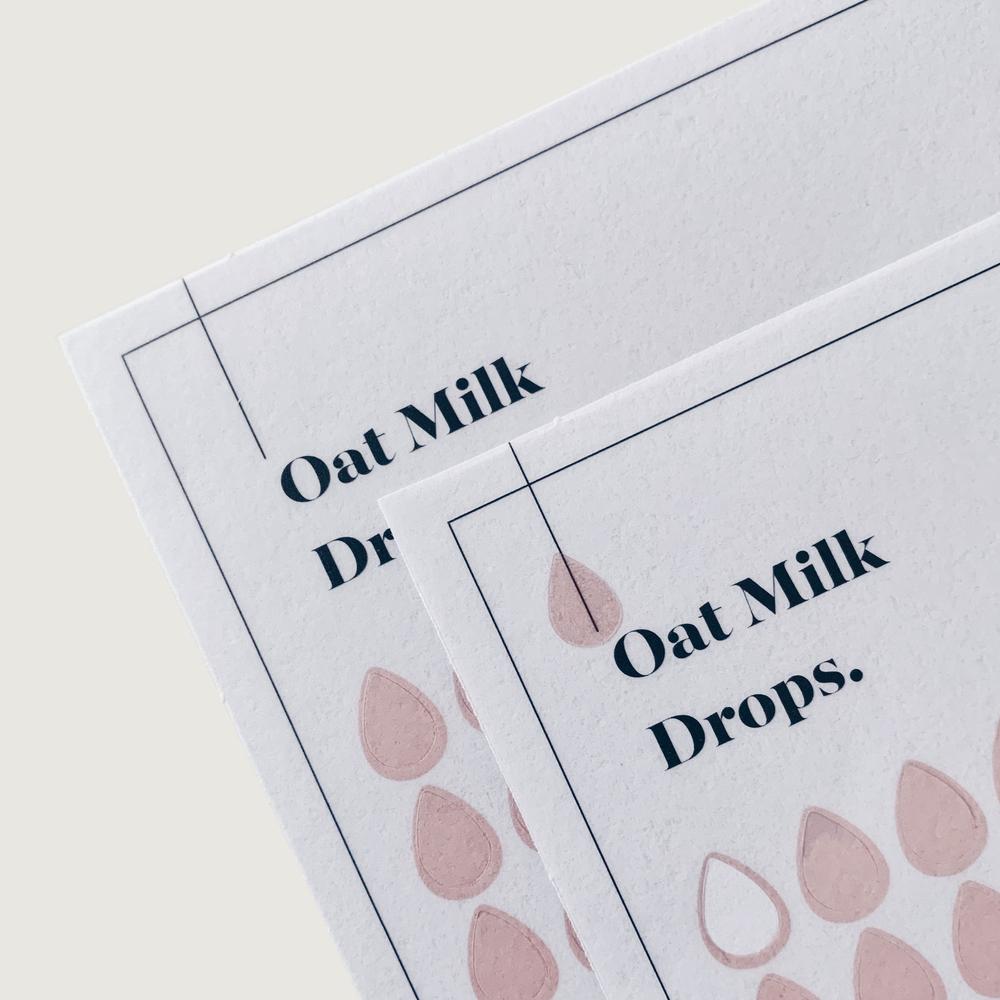 TRANSPARENT SHAPE STICKERS | DROPS | OAT MILK