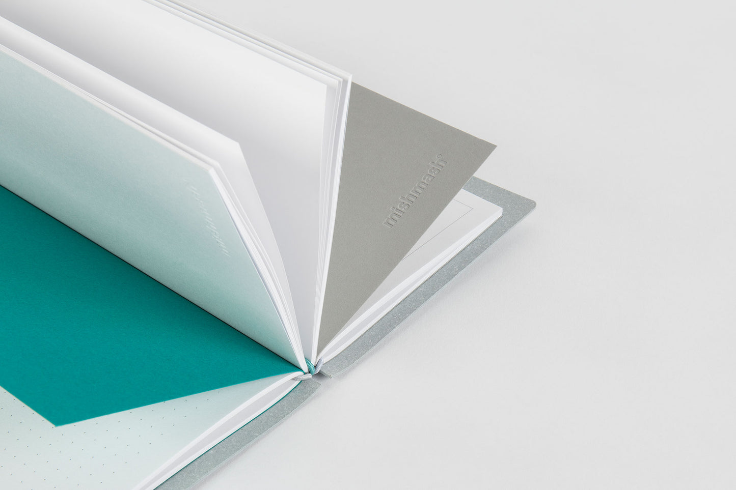 Log Cover Sky Grey Leather Cover