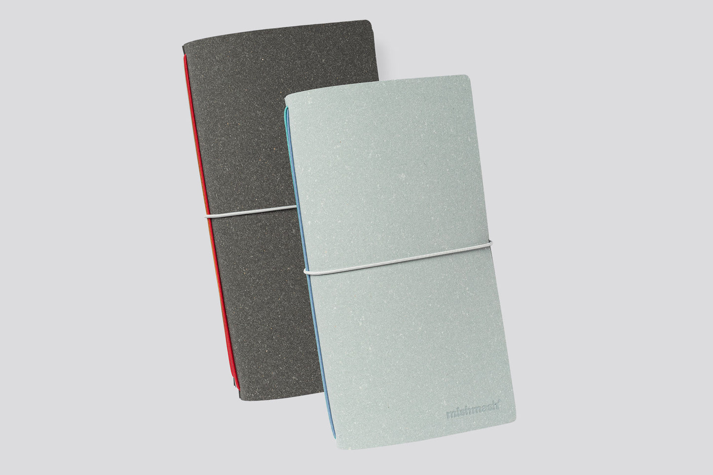 Log Cover Sky Grey Leather Cover
