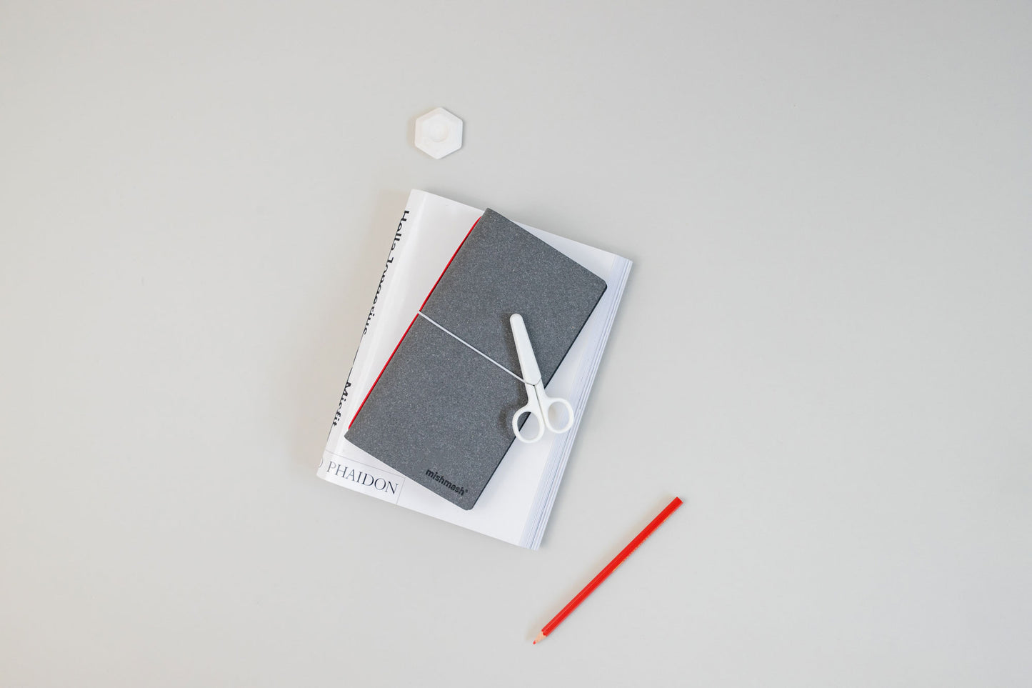 Log Cover Sky Grey Leather Cover