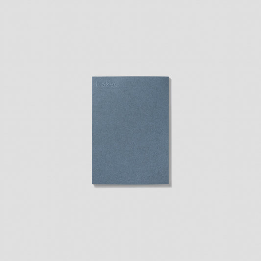 Naked Marine Blue Squared Paper Notebook