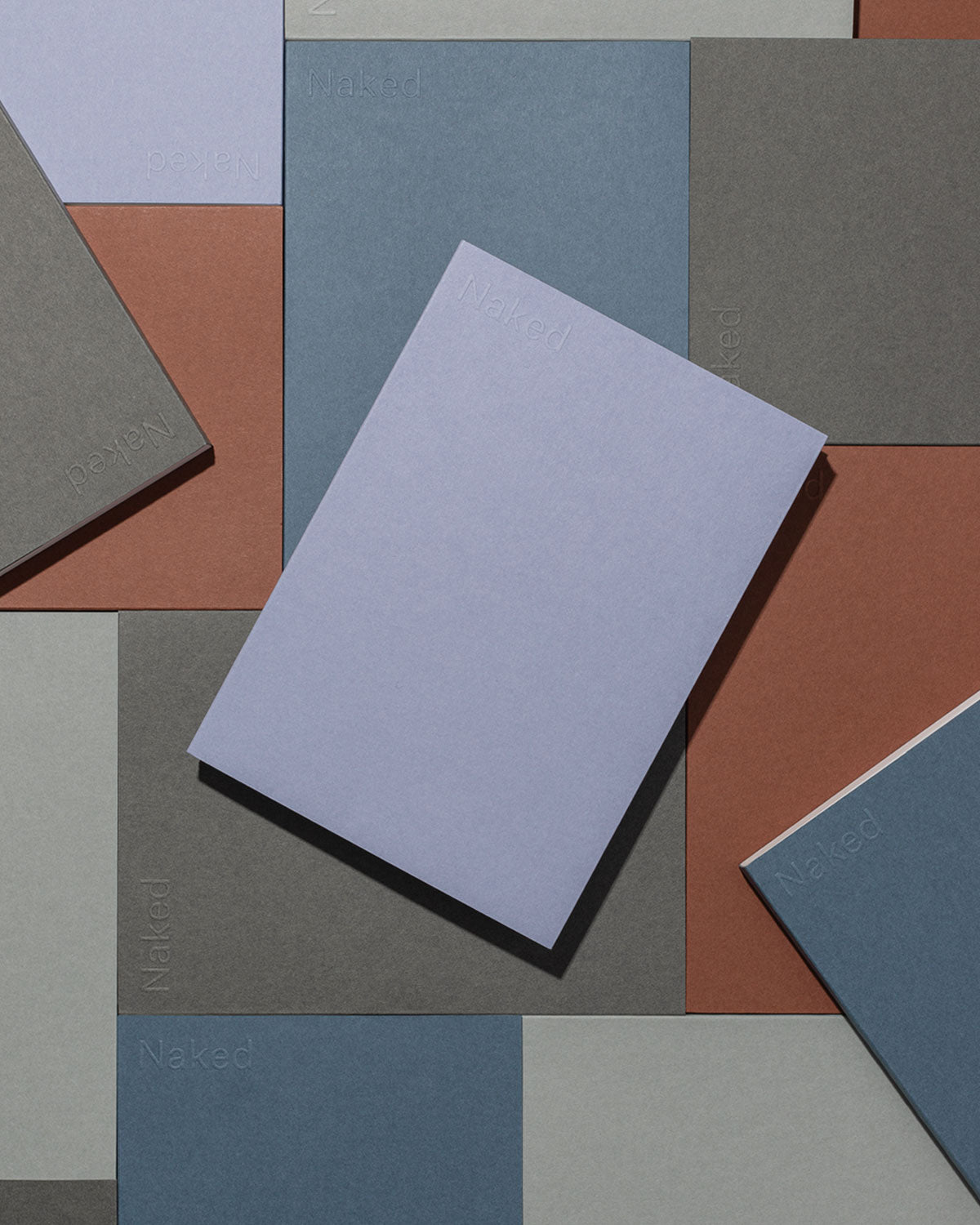 Naked Marine Blue Squared Paper Notebook