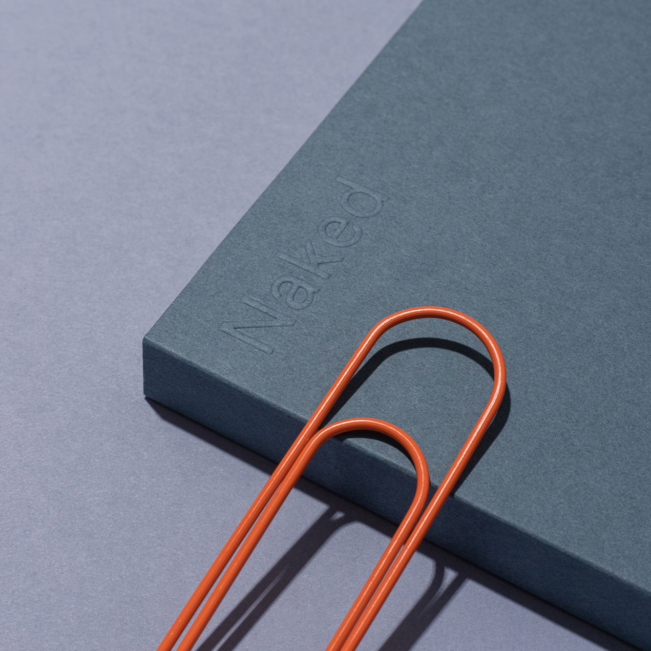 Naked Marine Blue Squared Paper Notebook