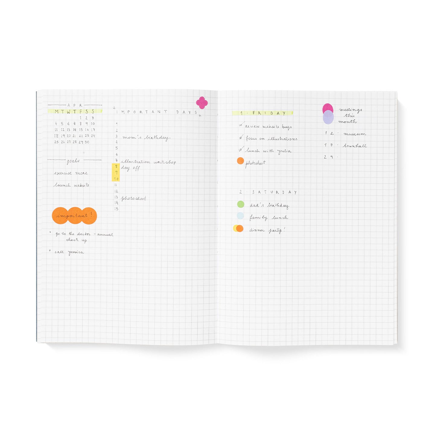 Sticker Set Shapes Paper Stickers