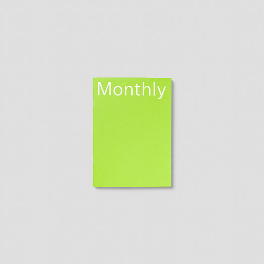 Undated Planner Monthly Paper Notebook