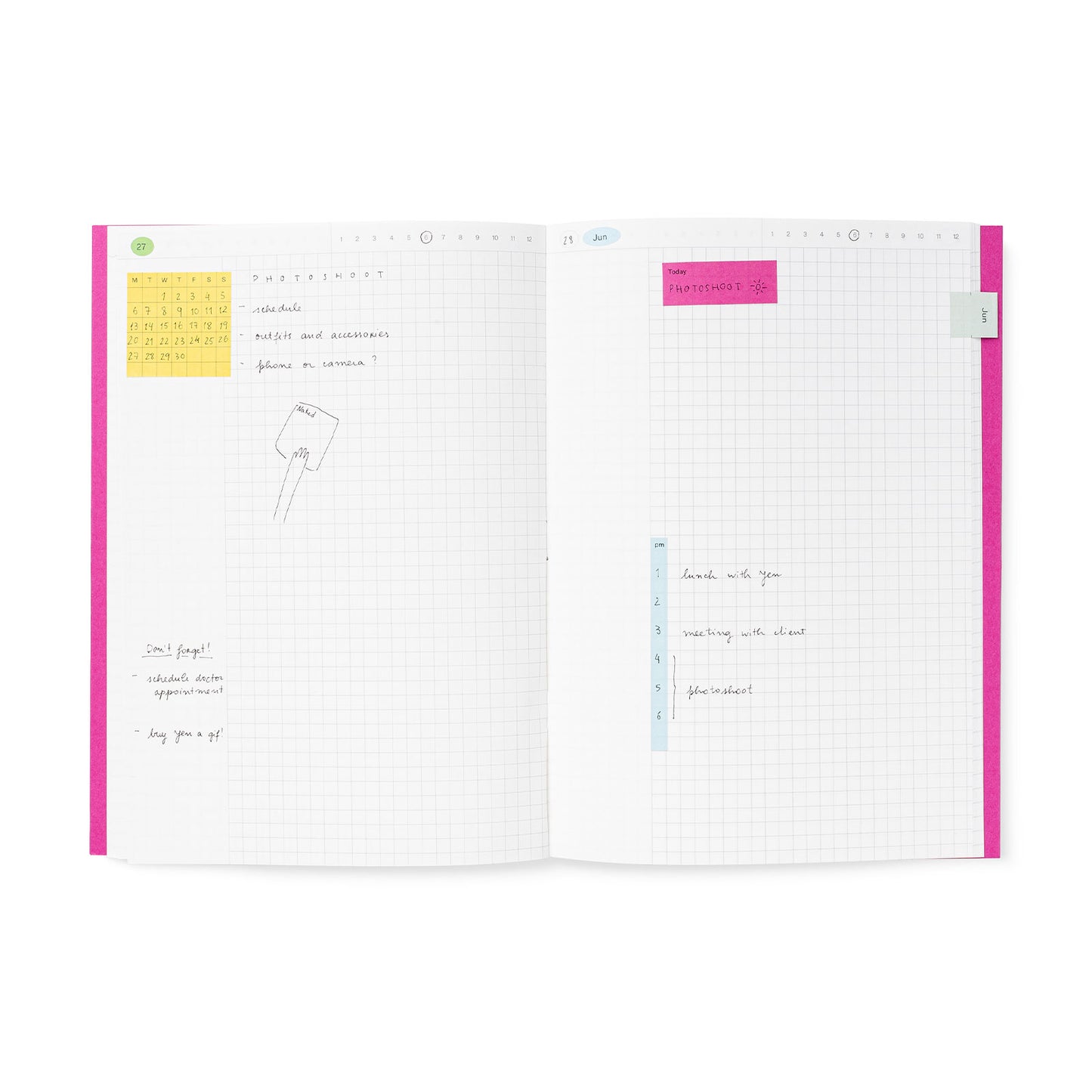 Undated Planner Daily Paper Notebook