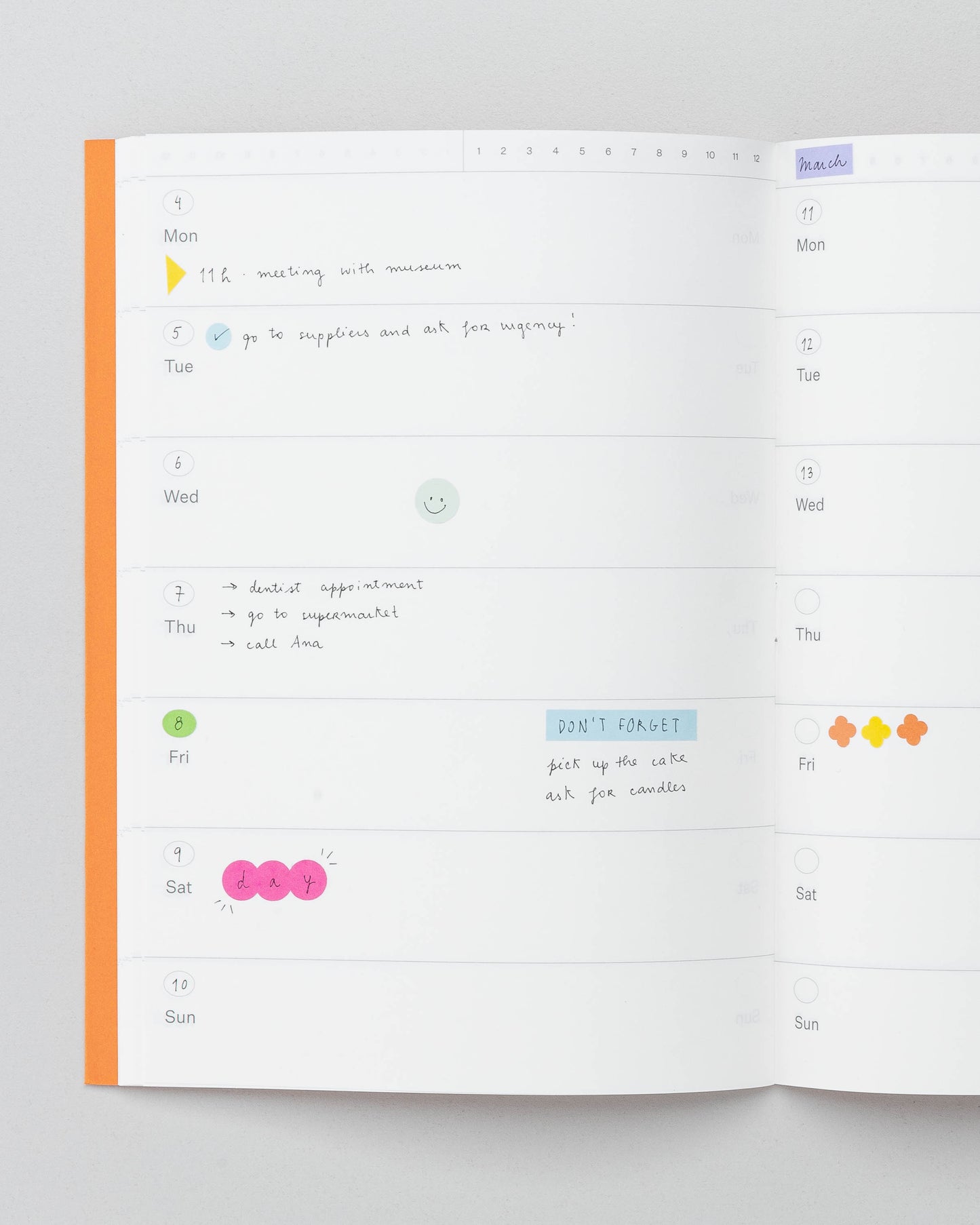 Undated Planner Daily Paper Notebook