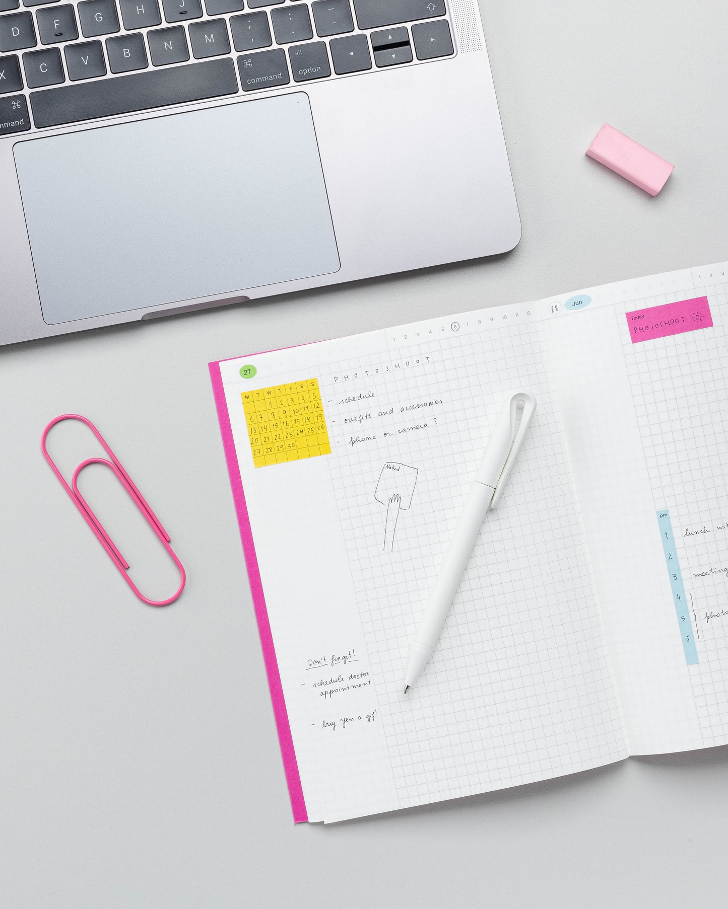 Undated Planner Monthly Paper Notebook